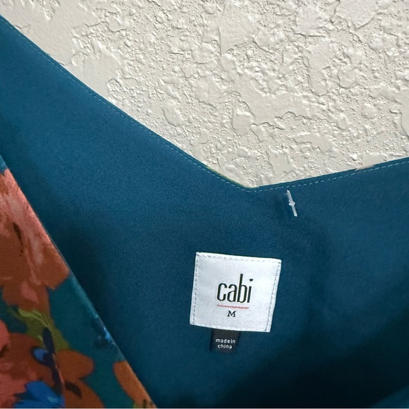 CABi Floral Still Life Cami Tank Top Blouse Sz M Adjustable Straps style 3449 - Picture 3 of 8